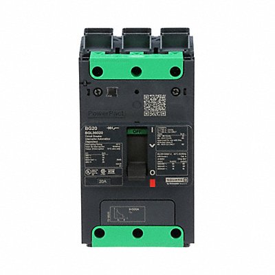 SQUARE D BGL36020 Circuit Breaker 20A 3P 525VAC BGL