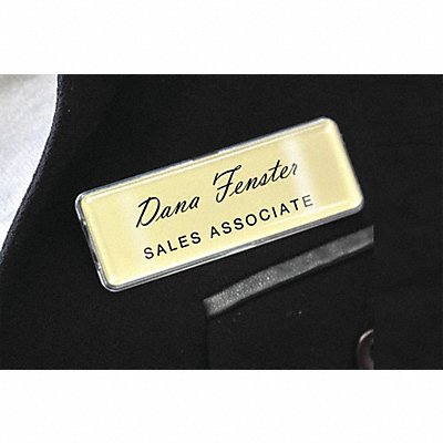 MIGHTY BADGE 901576 Badge Laser Blank Legend PK2
