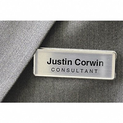 MIGHTY BADGE 901582 Badge Laser Blank Legend PK4