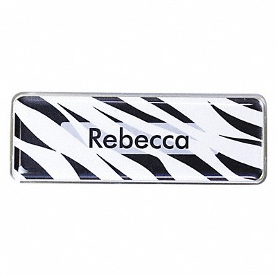 MIGHTY BADGE 905811 Badge Zebra Blank Legend PK10