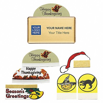 MIGHTY BADGE 906254 Badge Holiday Blank Legend PK10