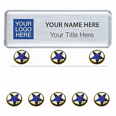 MIGHTY BADGE 906284 Badge Laser Blank Legend PK10