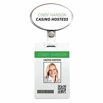 MIGHTY BADGE 906607 Badge Hookup Blank Legend PK10