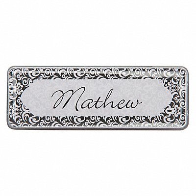 MIGHTY BADGE 906847 Badge Monochrome Blank Legend PK10
