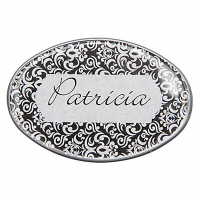 MIGHTY BADGE 906855 Badge Monochrome Blank Legend PK10