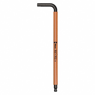 WERA 5022610001 Ball End Hex Key Metric 5mm Tip Size