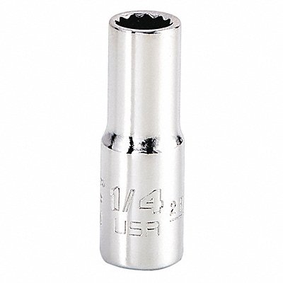 PROTO J4708N Socket Steel Chrome 1/4 in