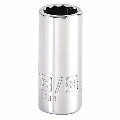 PROTO J4712N Socket Steel Chrome 3/8 in