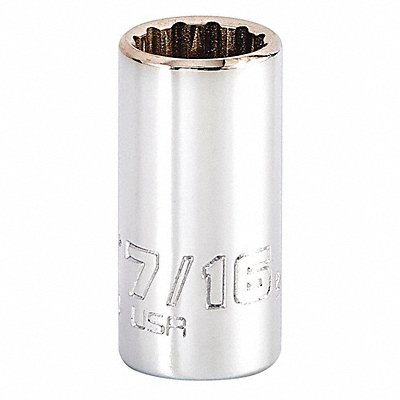 PROTO J4714N Socket Steel Chrome 7/16 in