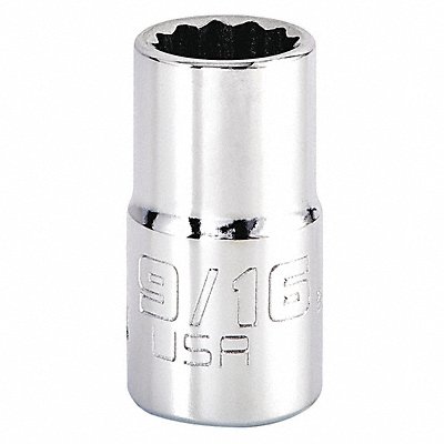PROTO J5418N Socket Steel Chrome 9/16 in