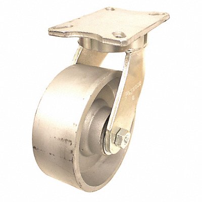 GRAINGER P27SD100R18 Kingpinless Plate Castor Swivel 5400 lb.