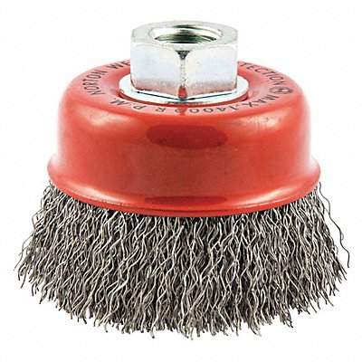 GRAINGER 66252839034 Cup Brush Crimped 3 Dia Arbor Hole