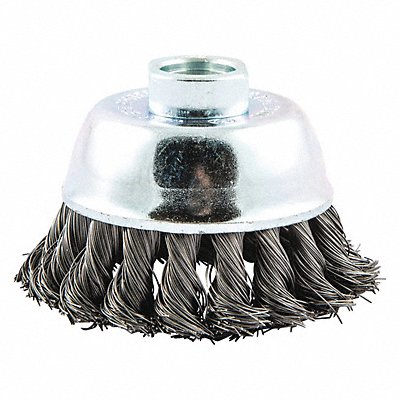 GRAINGER 66252839109 Cup Brush Knotted 2-3/4 Dia Arbor Hole