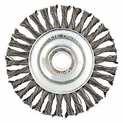 GRAINGER 66252839036 Wire Wheel Brush Twisted Carbon Steel