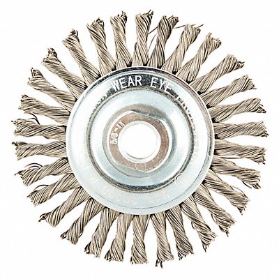 GRAINGER 66252839039 Wire Wheel Brush Twisted Stainless Steel