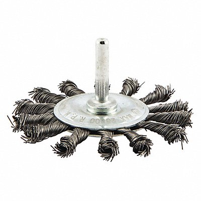 GRAINGER 66252839031 Wire Wheel Brush Knotted Carbon Steel