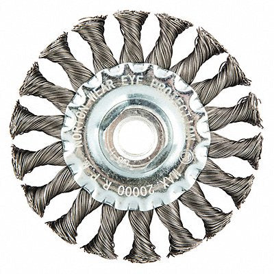GRAINGER 66252839052 Wire Wheel Brush Knotted Carbon Steel