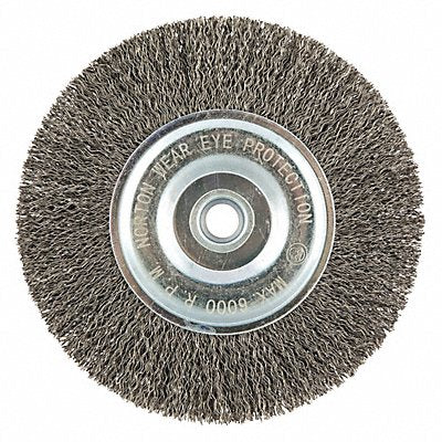 GRAINGER 66252839088 Wire Wheel Brush Crimped Carbon Steel