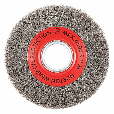 GRAINGER 66252839025 Wire Wheel Brush Crimped Carbon Steel
