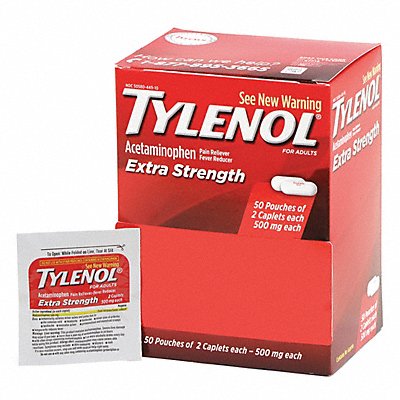 TYLENOL 44910 Acetaminophen Pain/Fever 500mg PK50