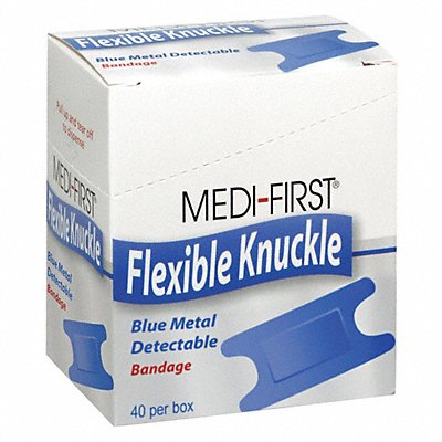 GRAINGER 65278 Knuckle Bandage Metal Detect 3x1.5 PK40