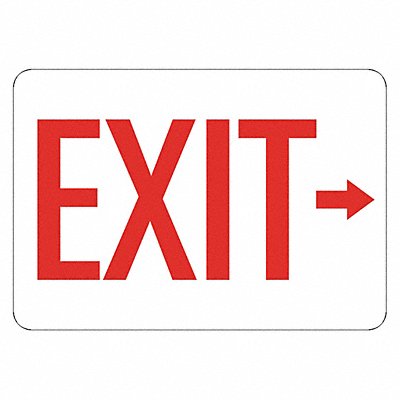 LYLE LCU10005GA14x10 Aluminum Exit  Entrance Sign 10x14in