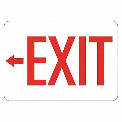 LYLE LCU10006GA10x7 Aluminum Exit  Entrance Sign 7x10in