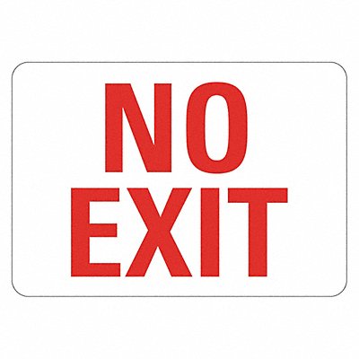 LYLE LCU10007GA14x10 Aluminum Exit  Entrance Sign 10x14in