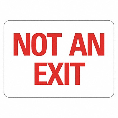 LYLE LCU10008NA14x10 Aluminum Exit  Entrance Sign 10x14in