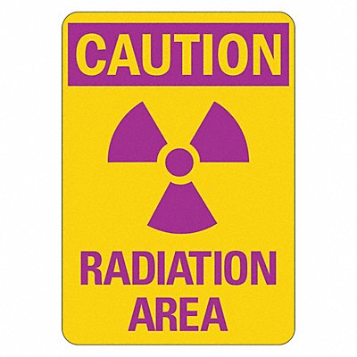 LYLE LCU10010ED7x10 Radiation Sign 10inx7in Non-PVC Polymer