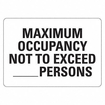 LYLE LCU10151ED10x7 Office/Facility Sign 7x10in Non-PVC Poly