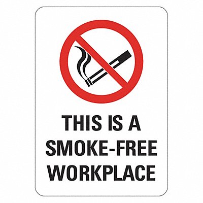 LYLE LCU10044NA10x14 Alum No Smoking Sign 14x10in Alum