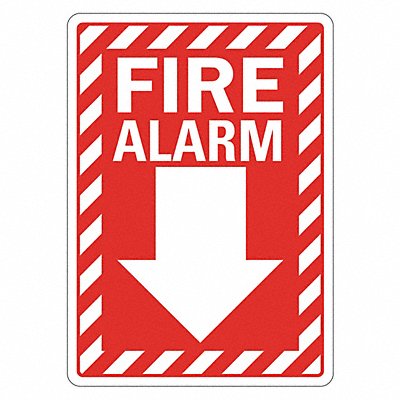 LYLE LCU10067RD7X10 Fire Sign 10in x 7in Reflective Sheeting