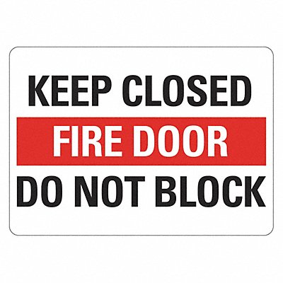 LYLE LCU12014ED14x10 Eco Fire Door Sign 10 in x 14 in