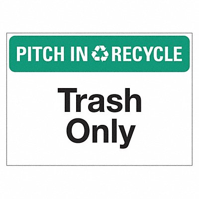 LYLE LCU10132EDPK514x10 Eco Pitch In  Recycle Sign 10x14in PK5