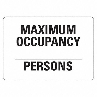 LYLE LCU10152ED14x10 Office/Facilty Sign 10x14in Non-PVC Poly