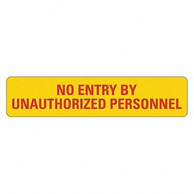 LYLE LCU12015EDPK59X2 Entrance Sign 2inx9in Non-PVCPolymer PK5