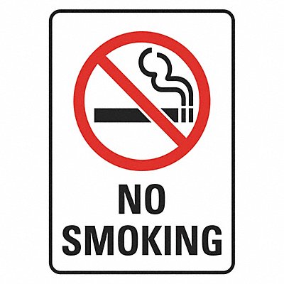 LYLE U11014RDPK25x7 No Smoking Sign 7x5inReflective Sheet PK2