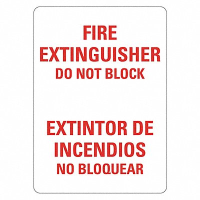 LYLE LCU10183NP10x14 Fire Extinguisher Sign 14inx10in Plastic