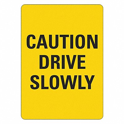 LYLE LCU12012NP10x14 Traffic Safety Sign 14inx10in Plastic