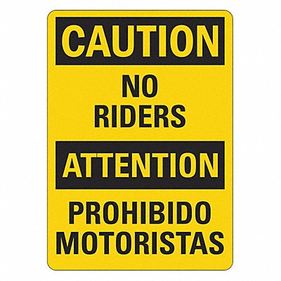 LYLE LCU30503NP10x14 Traffic Safety Sign 14inx10in Plastic