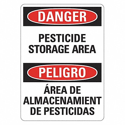 LYLE LCU40753NP10x14 Danger Sign 14 inx10 in Plastic