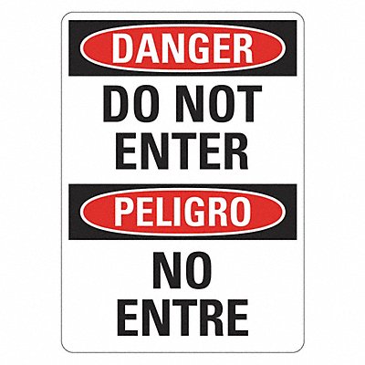 LYLE LCU40760NP10x14 Danger Sign 14 inx10 in Plastic
