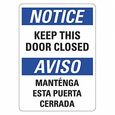 LYLE LCU50316NP10x14 Office and Facility Sign 14x10in Plastic