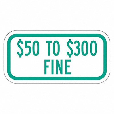 LYLE T12066HI12x6 Fine Supplemental Parking Sign 6 x 12