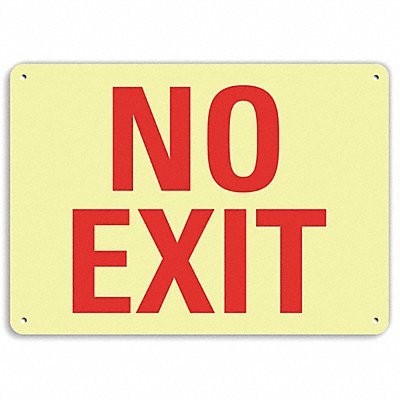 LYLE LCU10007GA10x7 Aluminum Exit  Entrance Sign 7x10in
