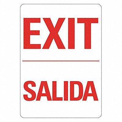 LYLE LCU10179RA10x14 Reflective Exit  Entrance Sign 14x10in Alum