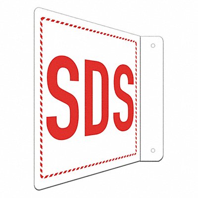 LYLE LCFL0045NA8x8 Alum Sds Information Sign 8x8in Alum