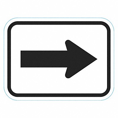 LYLE T16278HI12x9 ARROW Traffic Sign 9 x 12
