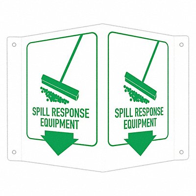 LYLE LCVB0053NA4x6 Aluminum Spill Control Sign 6x7 1/2in